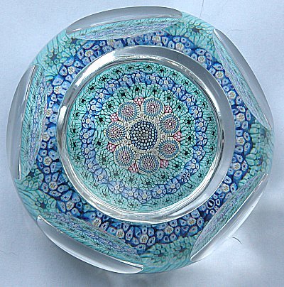 Whitefriars complex millefiori paperweight