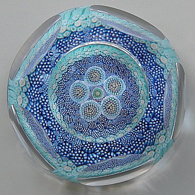 Whitefriars complex millefiori paperweight