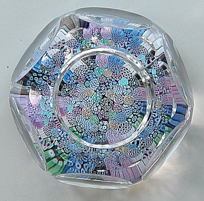 Whitefriars complex millefiori paperweight