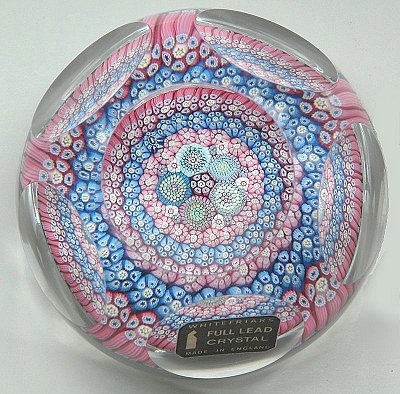 Whitefriars complex millefiori paperweight