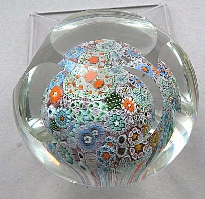 Orient and Flume millefiore paperweight