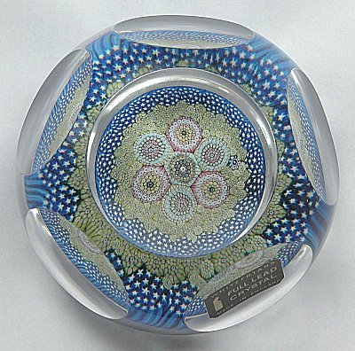 Whitefriars complex millefiori paperweight