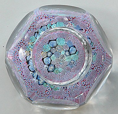 Whitefriars complex millefiori paperweight