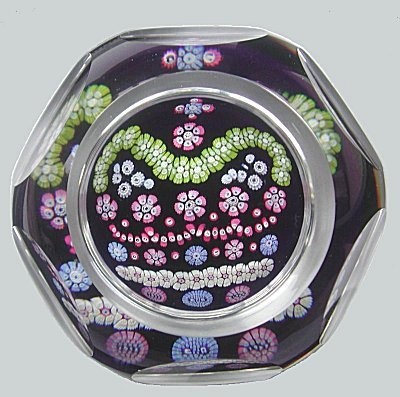 Whitefriars millefiore Crown paperweight