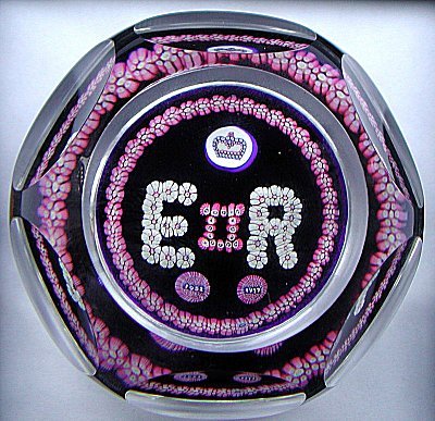Whitefriars millefiore EIIR paperweight